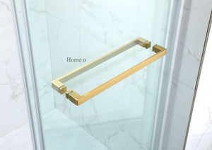 HT-1 Frameless  Double Sliding Shower Door Golden Series