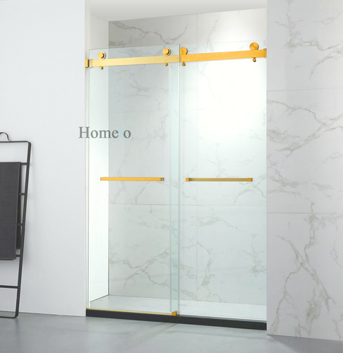 HT-1 Frameless  Double Sliding Shower Door Golden Series