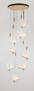 CL4 Butterfly8 Bulb Chandelier