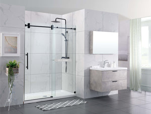 HT-3 Frameless Single Sliding Shower Door