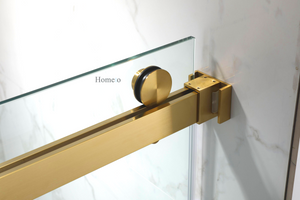 HT-1 Frameless  Double Sliding Shower Door Golden Series