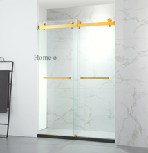 Load image into Gallery viewer, HT-1 Frameless  Double Sliding Shower Door Golden Series